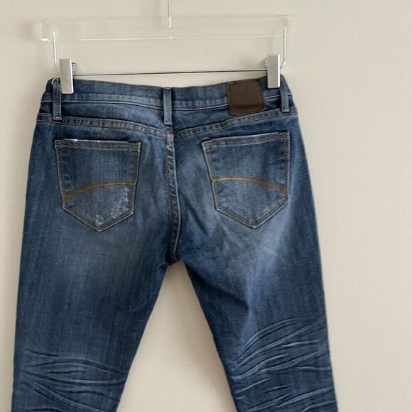 Driftwood Floral Embroidered Skinny Jeans 27 Low Rise Y2K Boho Hippie Grunge - Picture 10 of 13